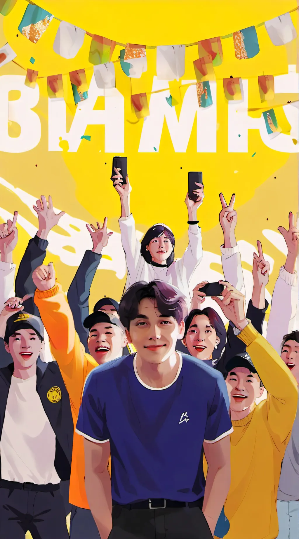 ai character: Kpoper people background