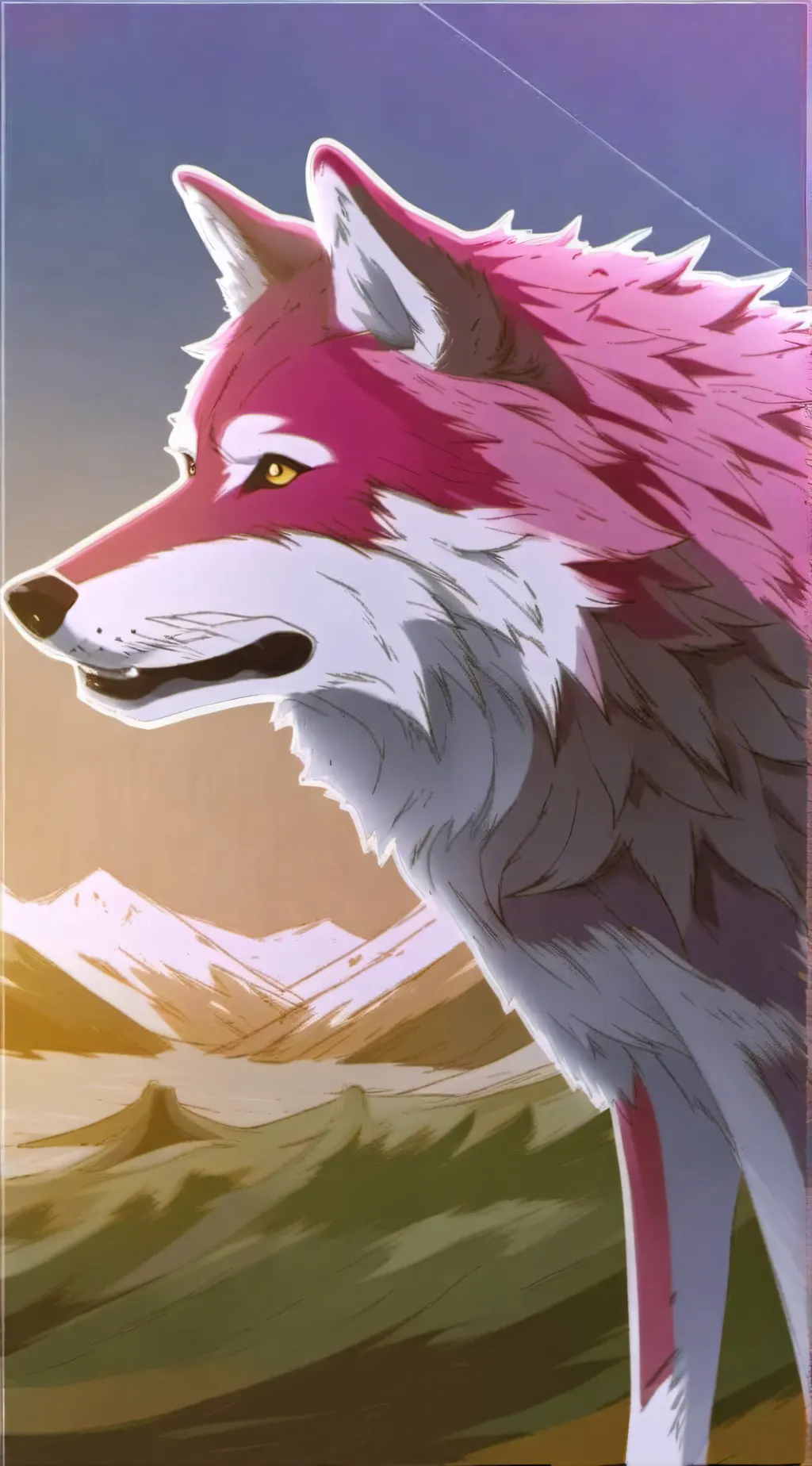 ai character: White fang background