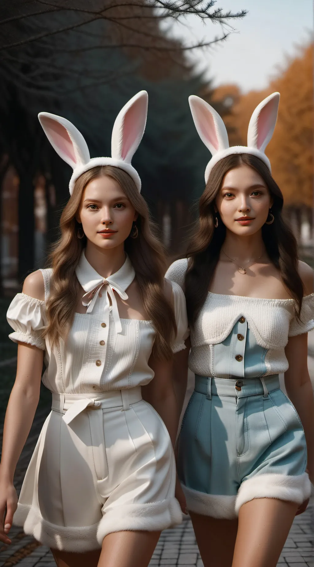 ai character: Halloween girls background