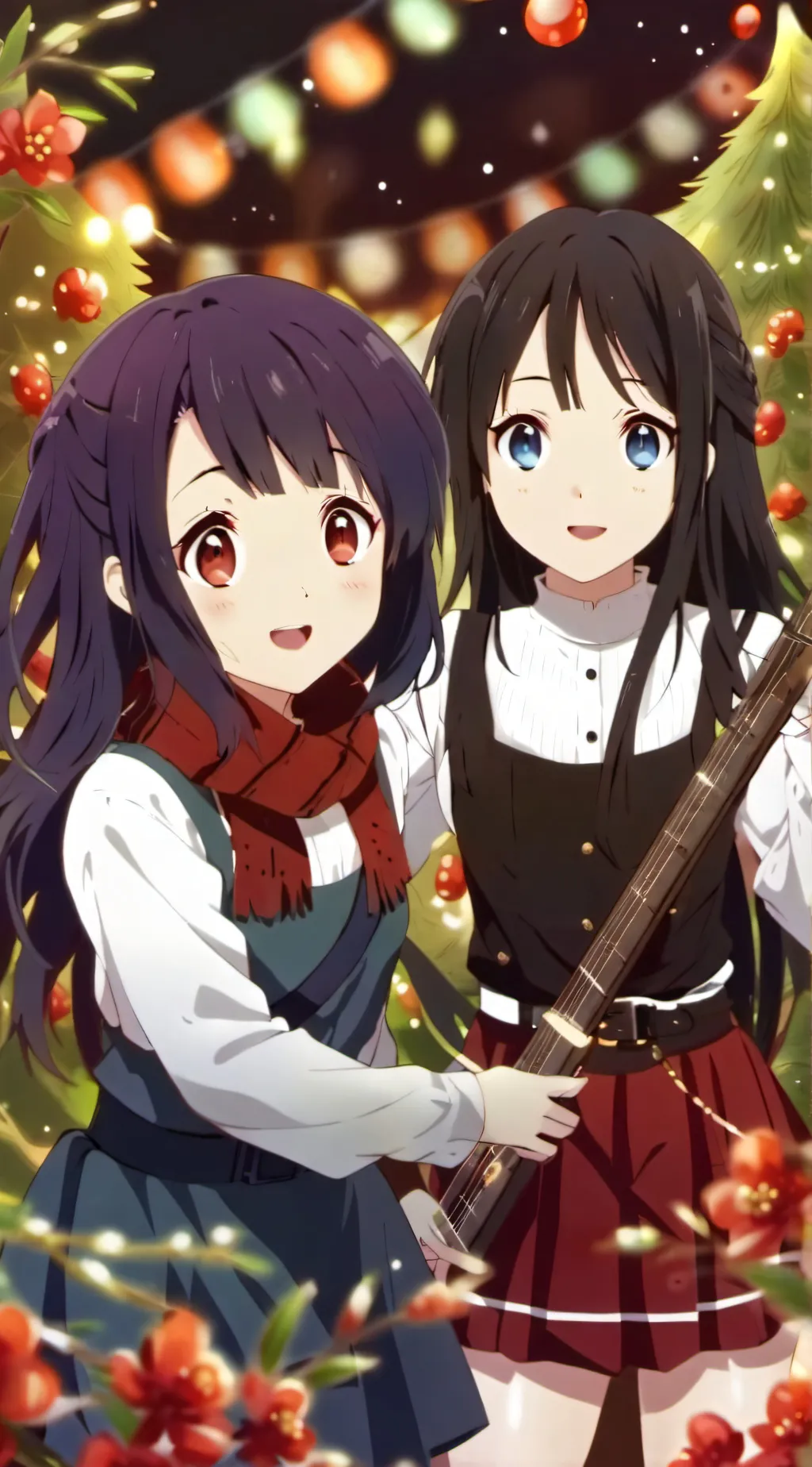 ai character: ela and mareya  background