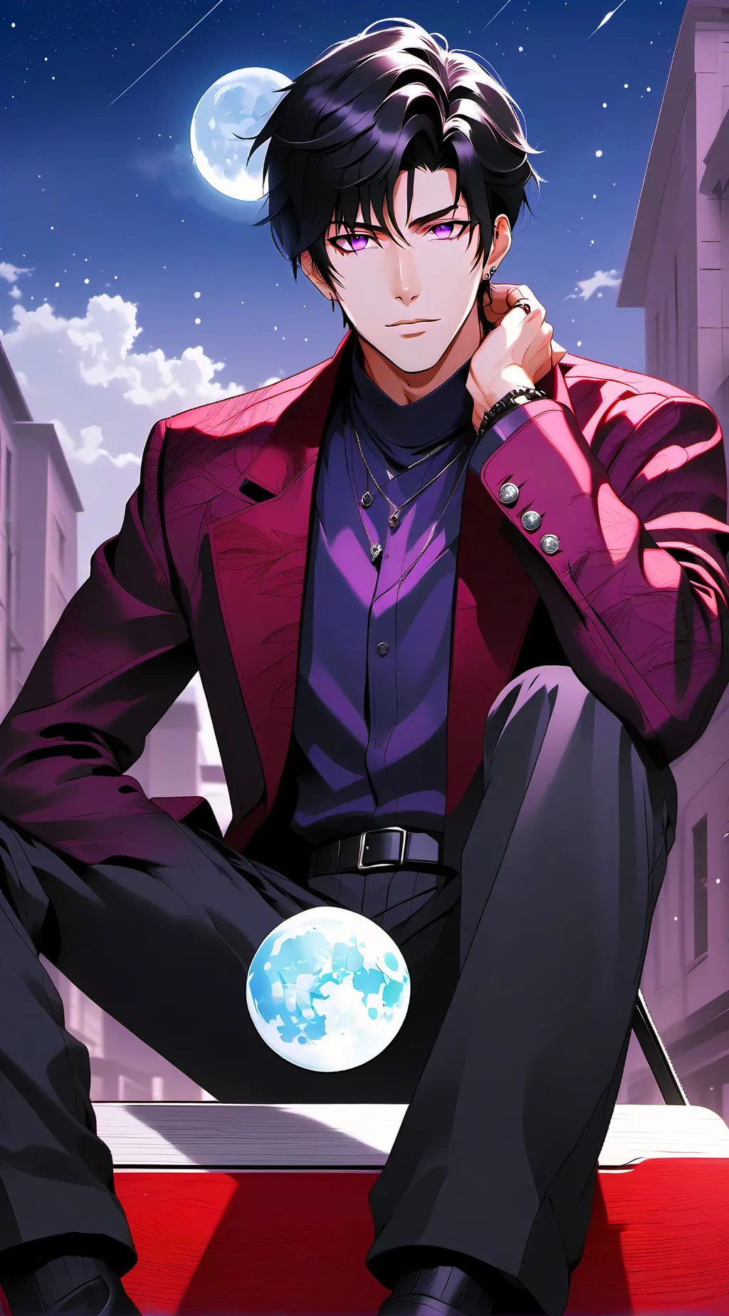 ai character: Leon background