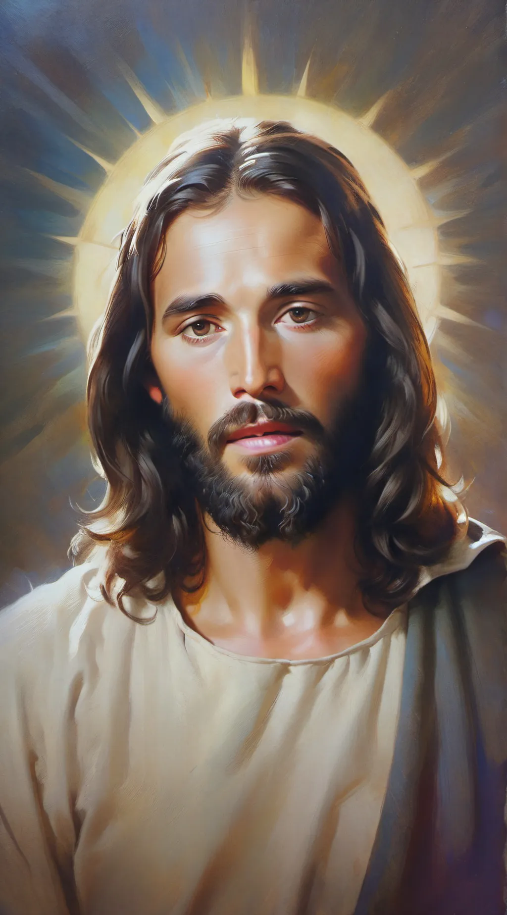 ai character: Jesus Christ background