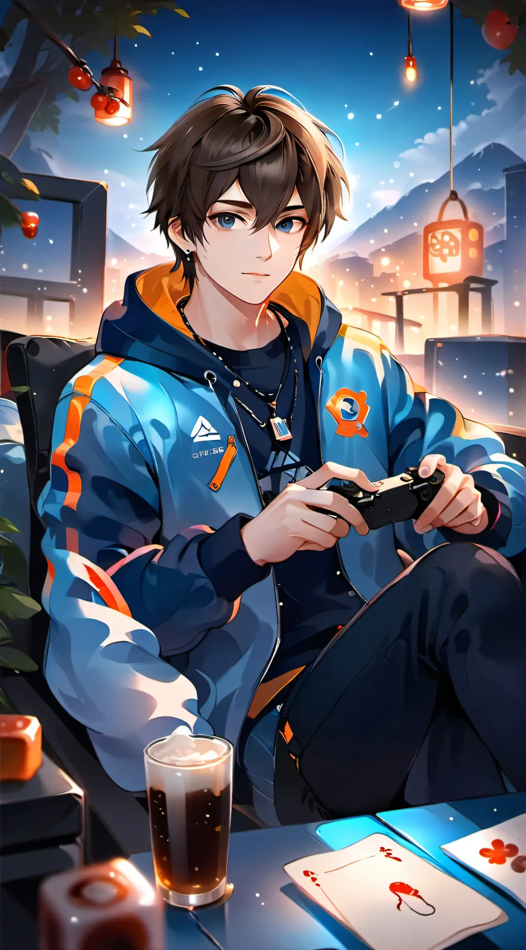 ai character: Milo  background