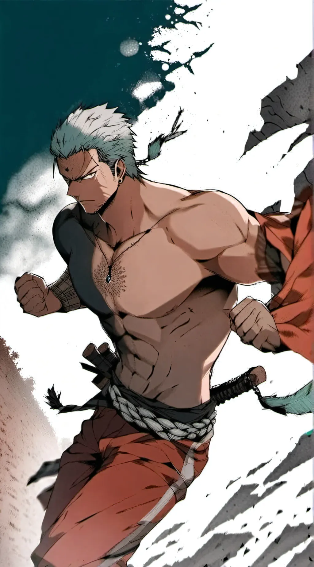 ai character: Zoro background