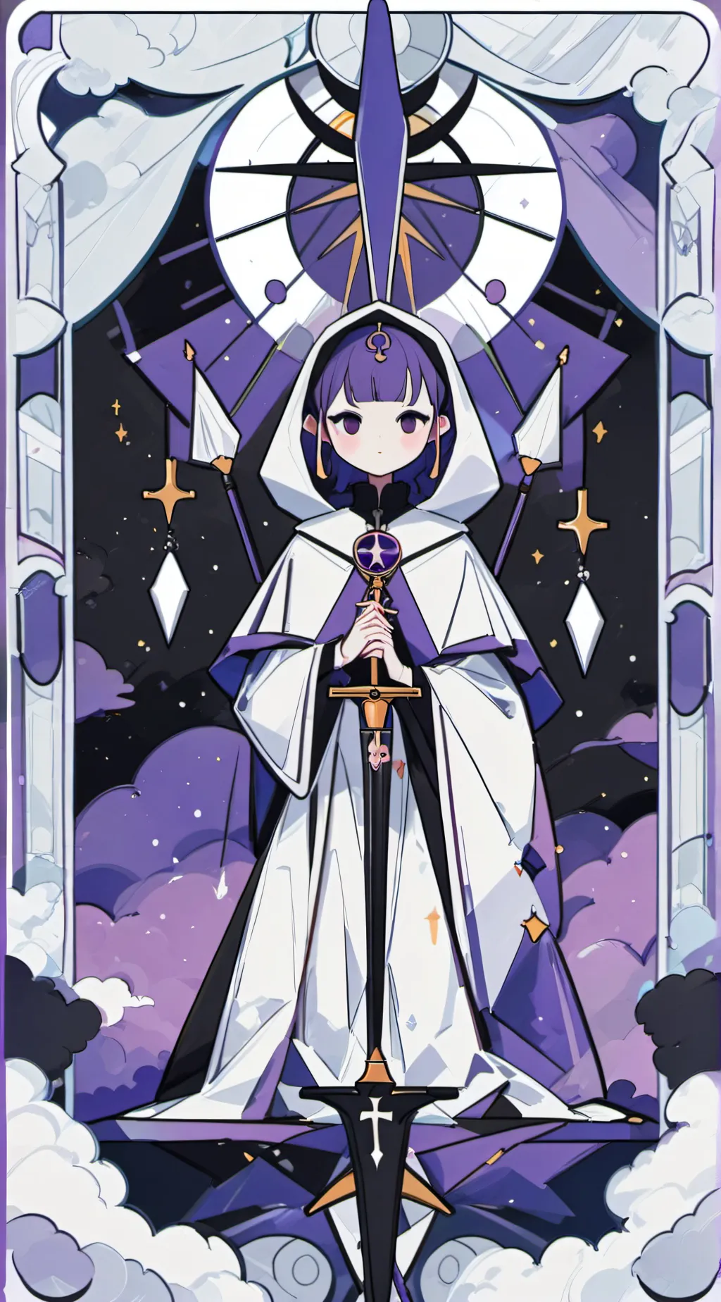 ai character: the moon queen background