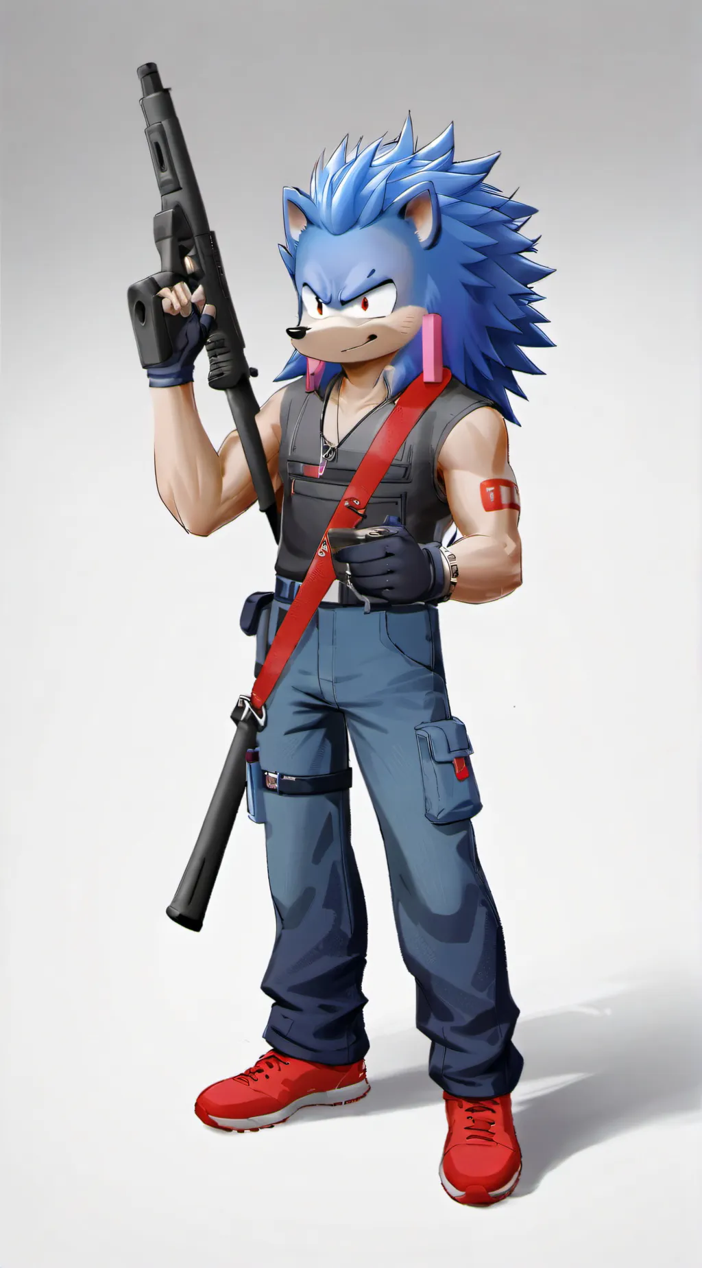 ai character: Sonic the hedgehog background