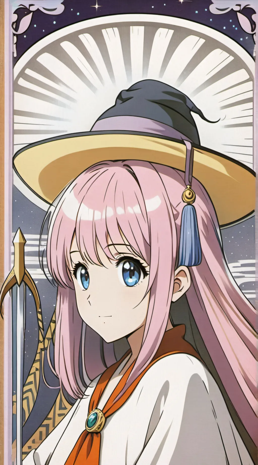 ai character: Pink Girl background