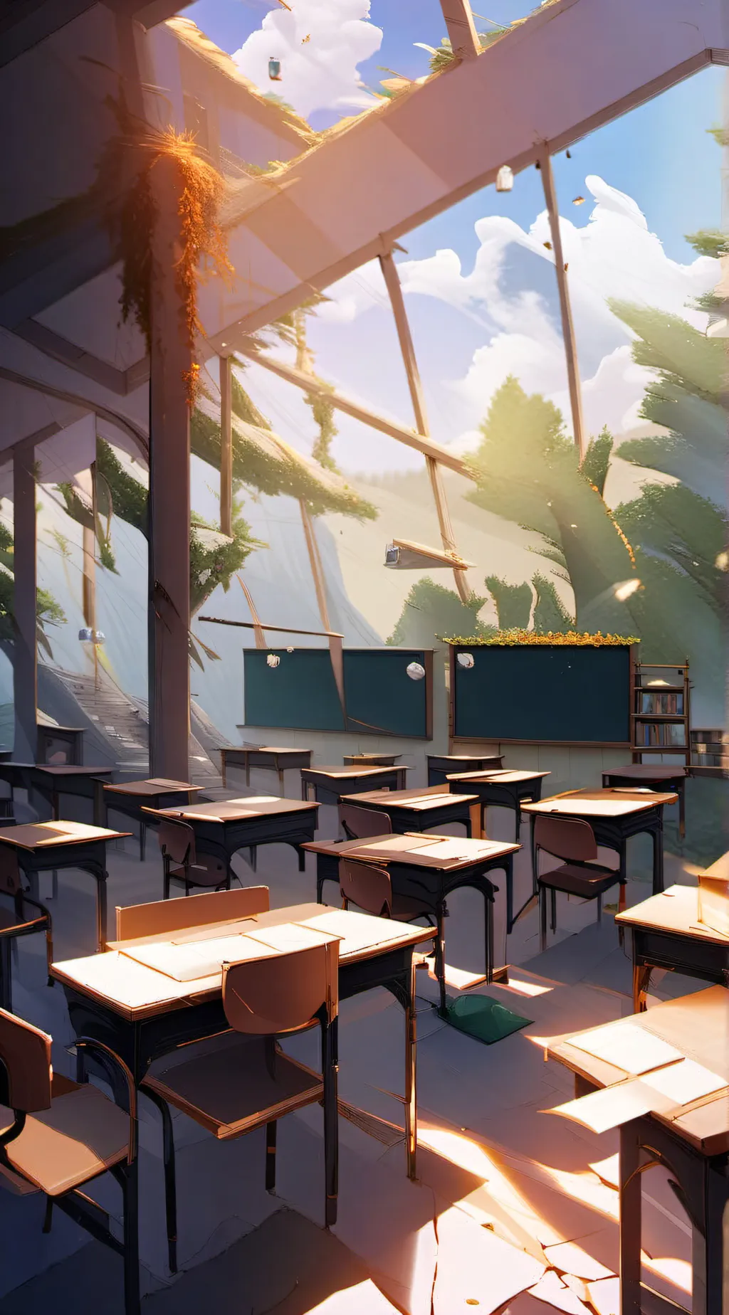 ai character: Mha Trend background