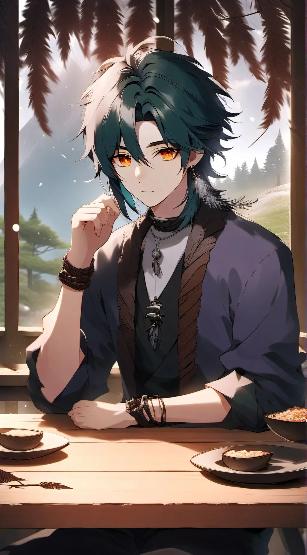 ai character: Xiao background