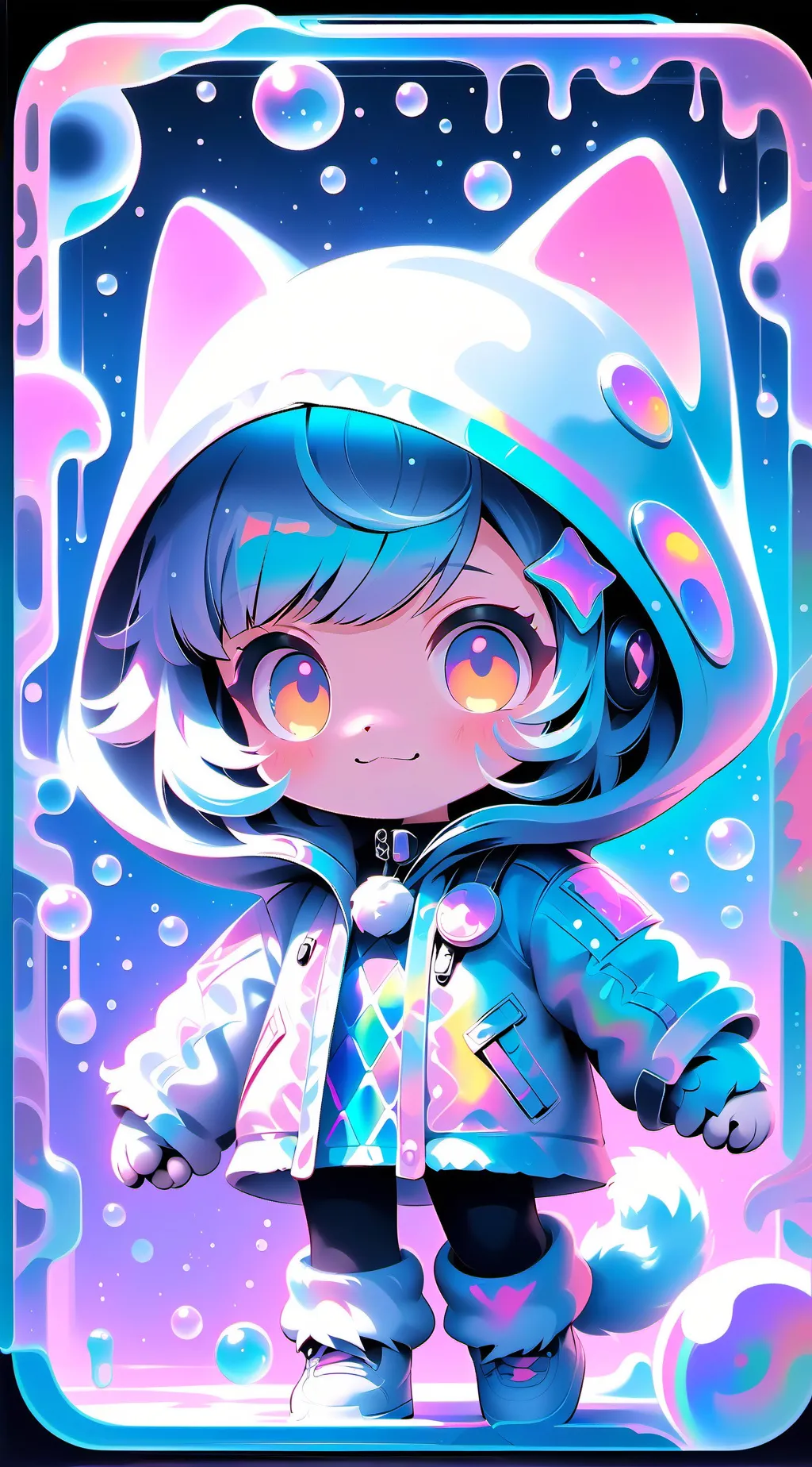 ai character: copy cat background