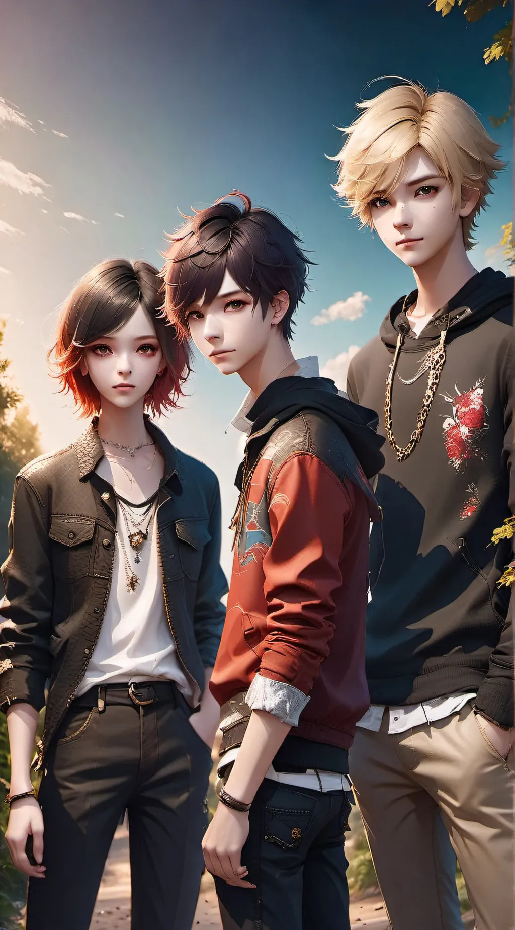 ai character: Kada, Jack, Robert background