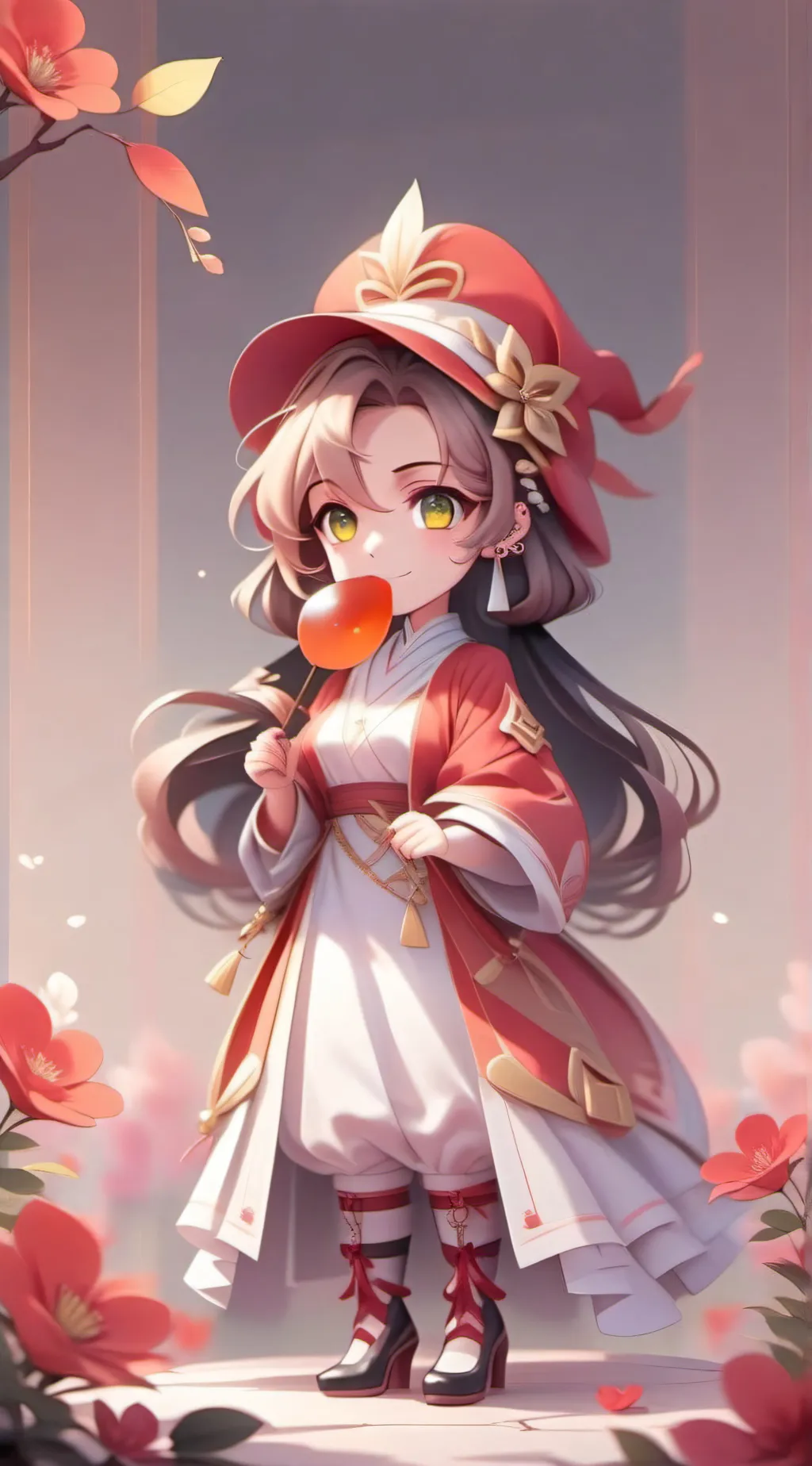 ai character: Addy afton  background