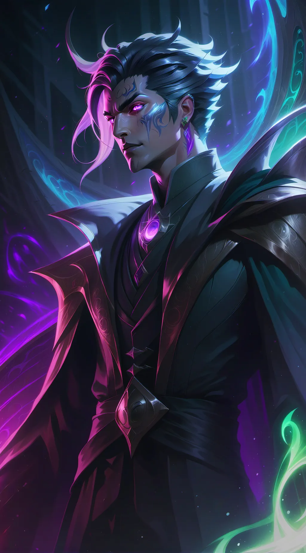 ai character: aura tester background