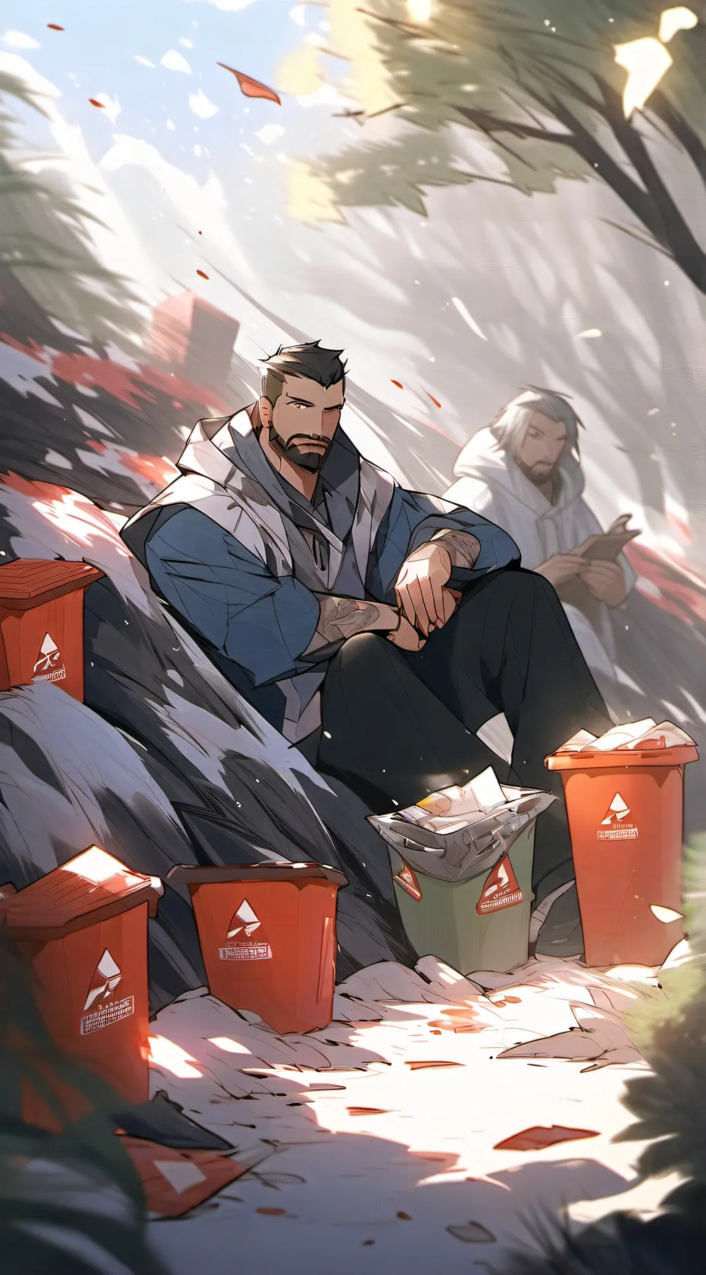 ai character: minoru mineta  background