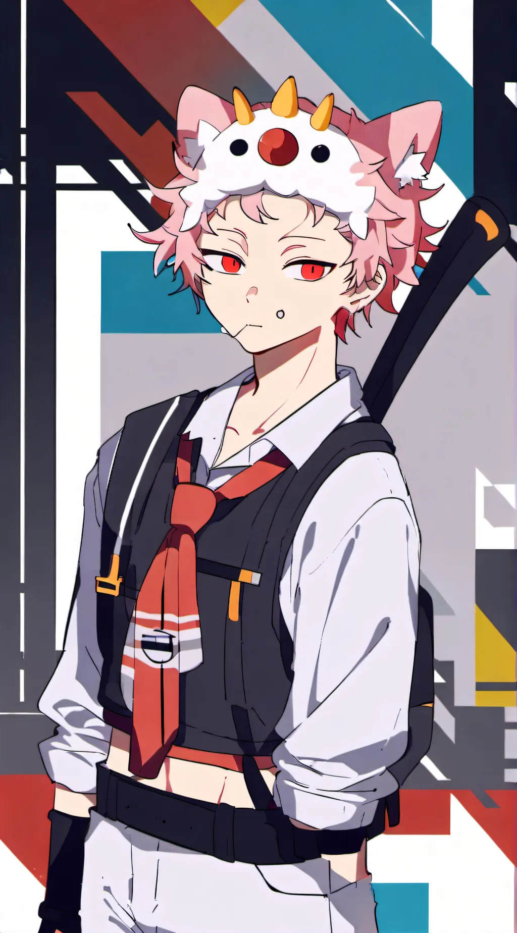 ai character: CatSukuna background