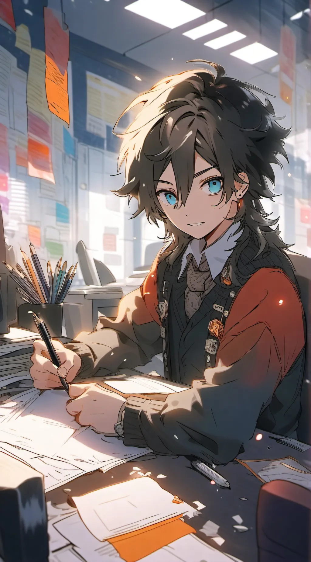 ai character: Luca♡ background