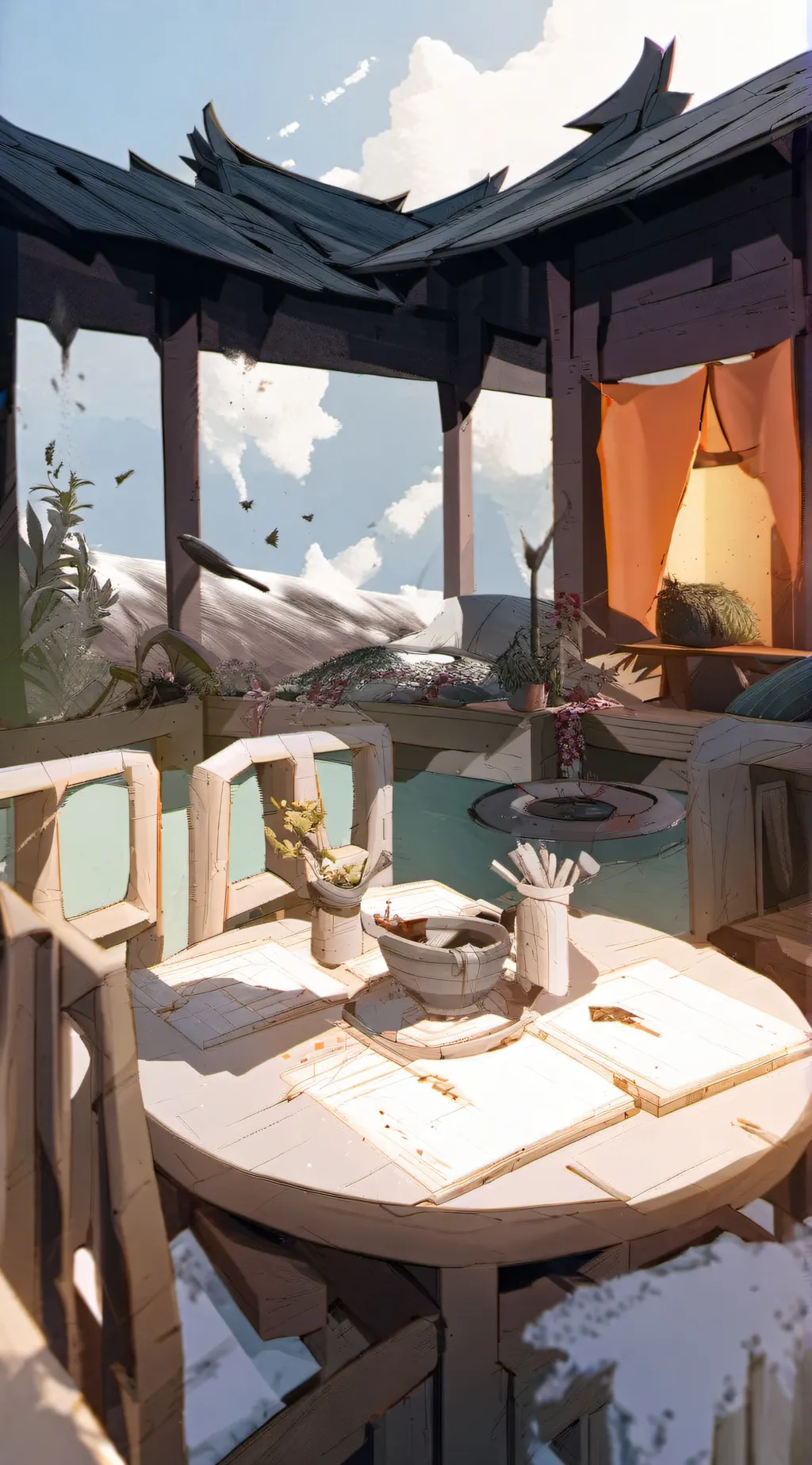 ai character: Hh In your house  background