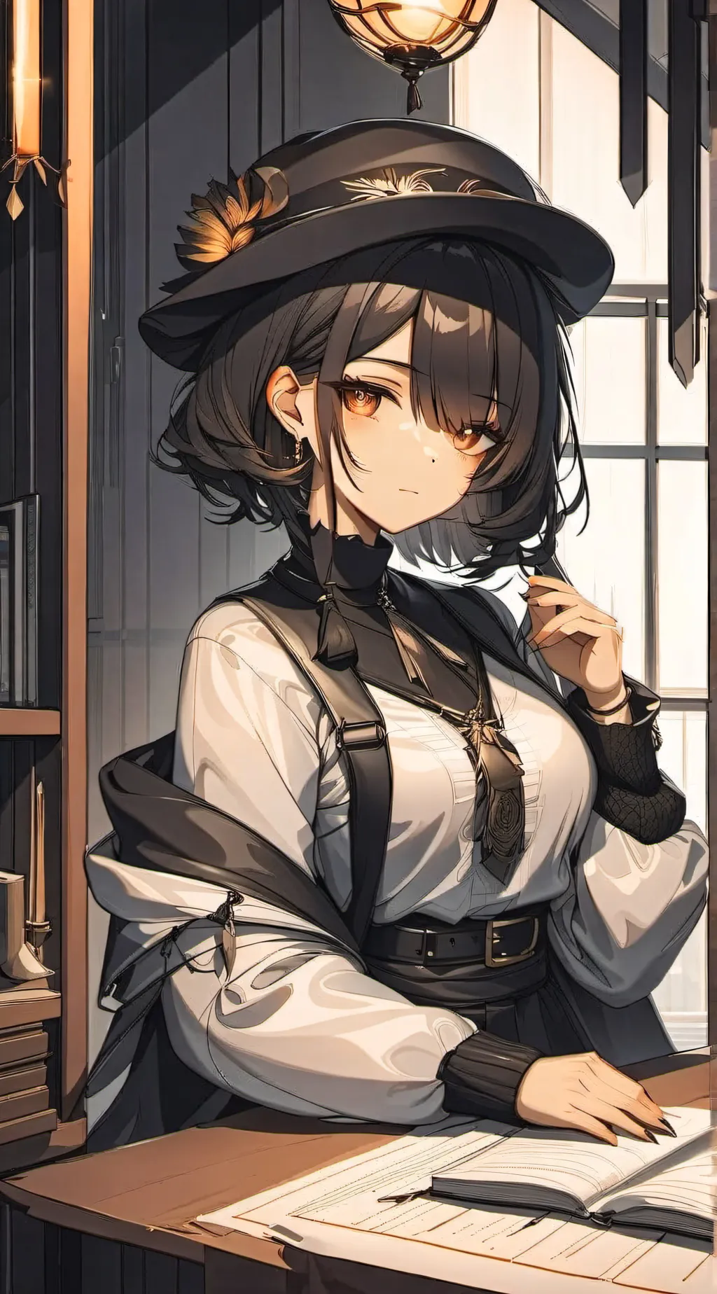 ai character: Alina Green background