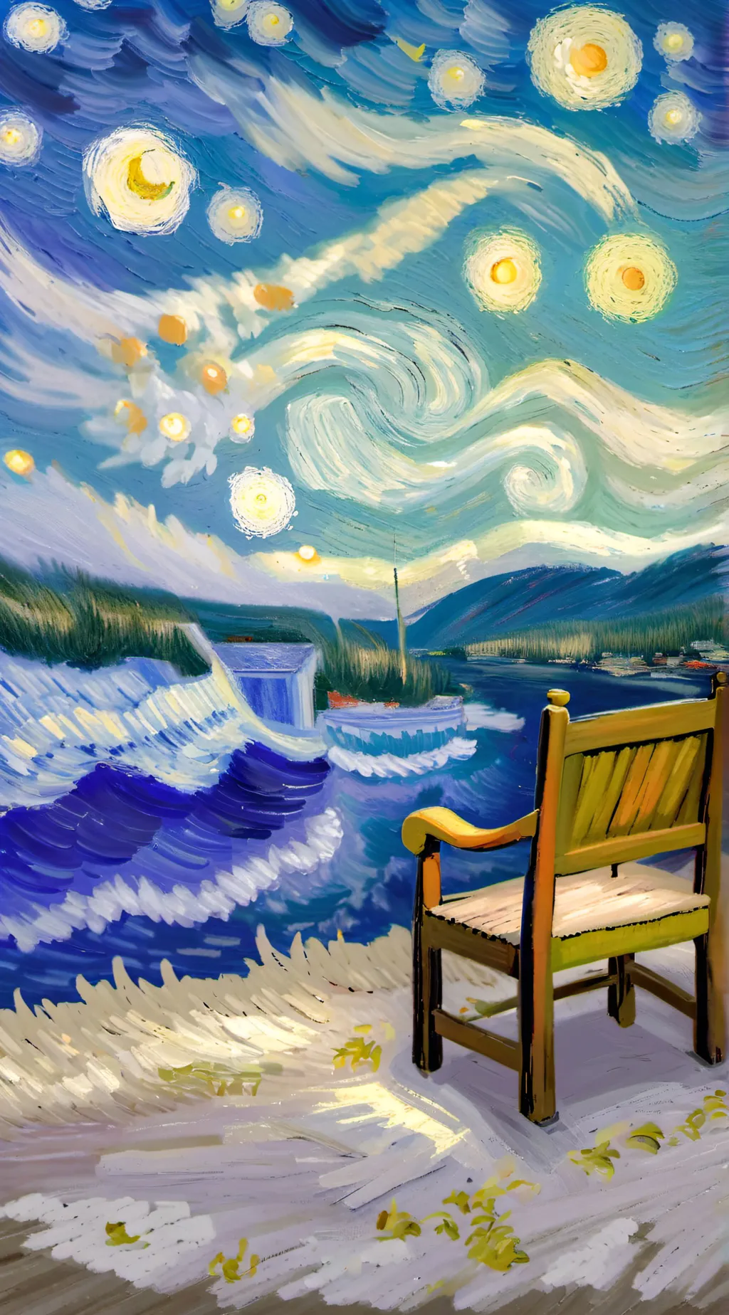 ai character: Singing chair background