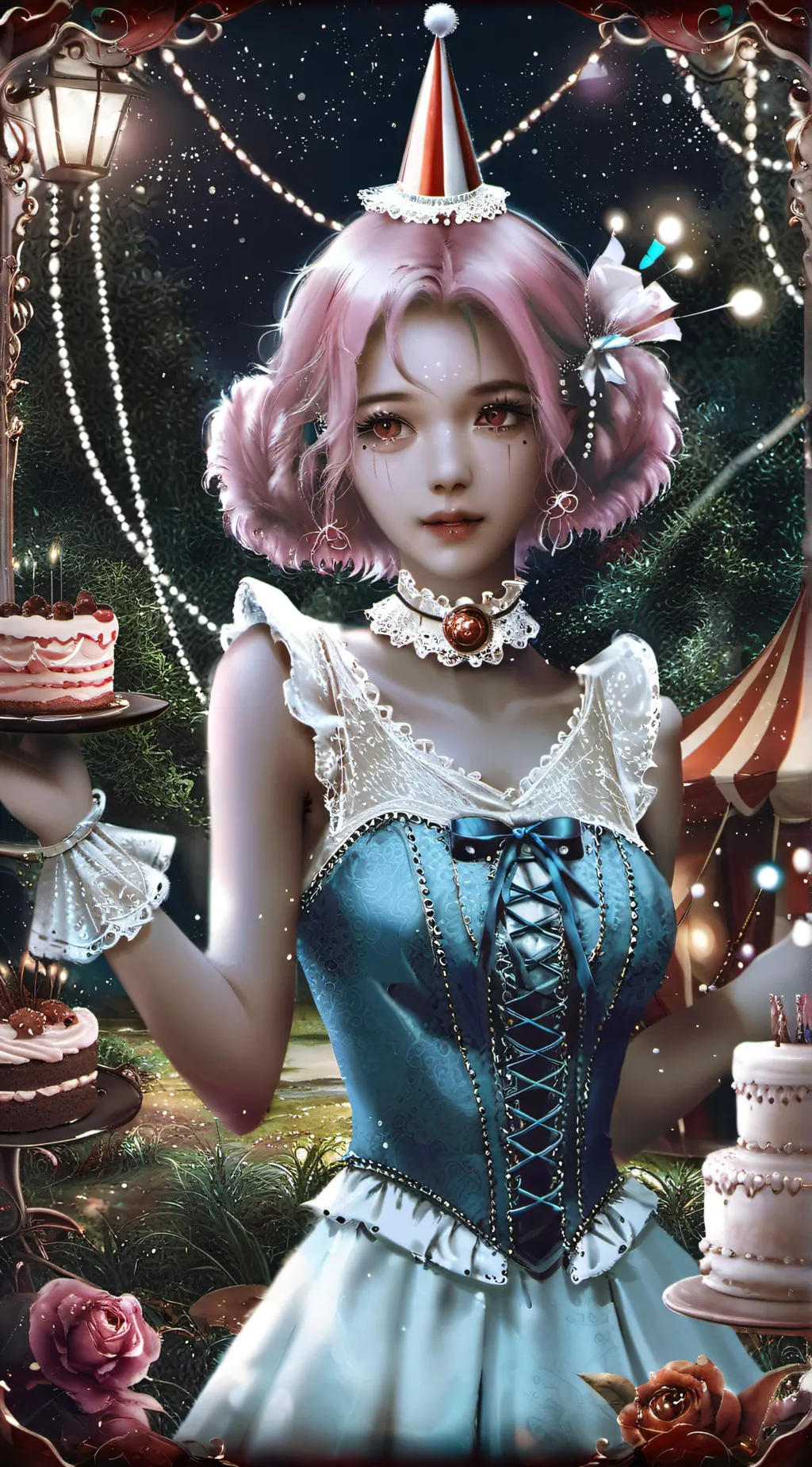 ai character: Freak show/circus background