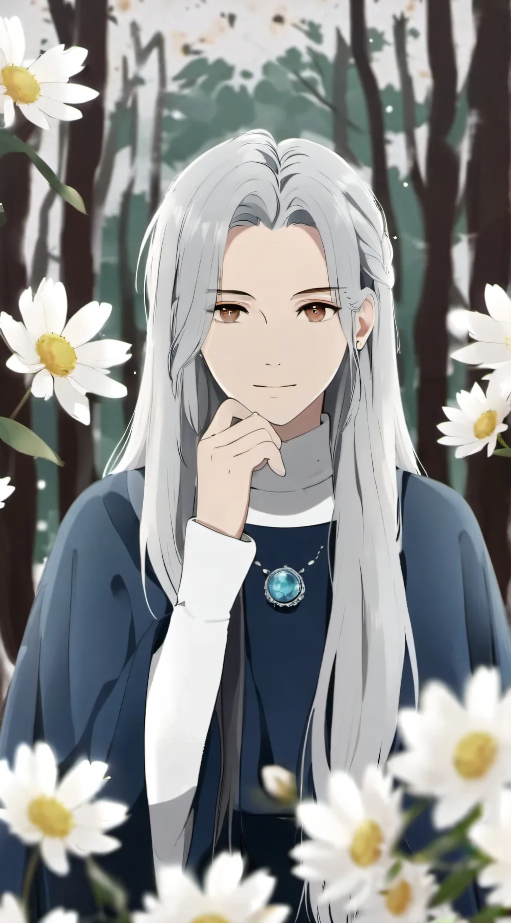 ai character: silvia background