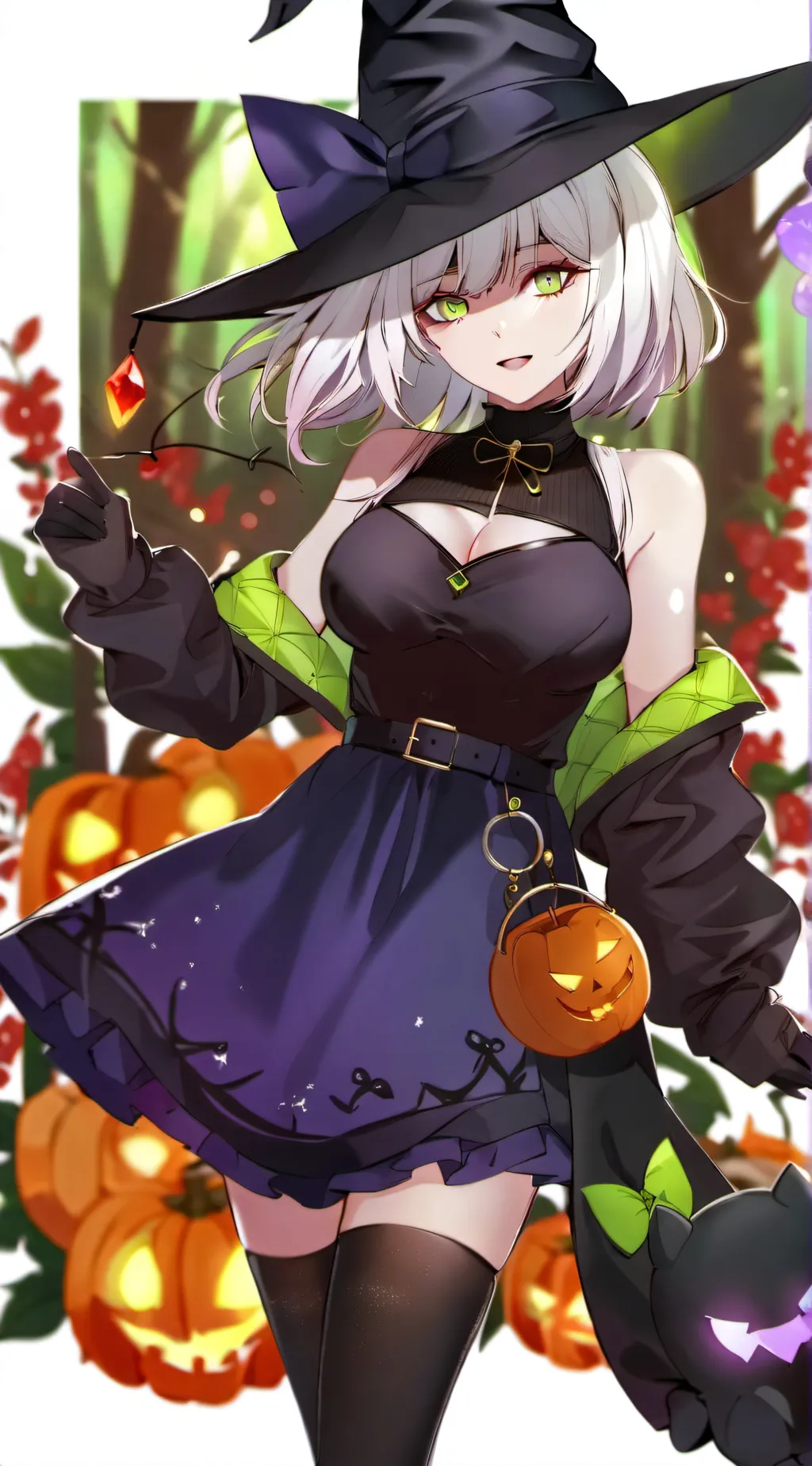 ai character: Priscilla Hollow background