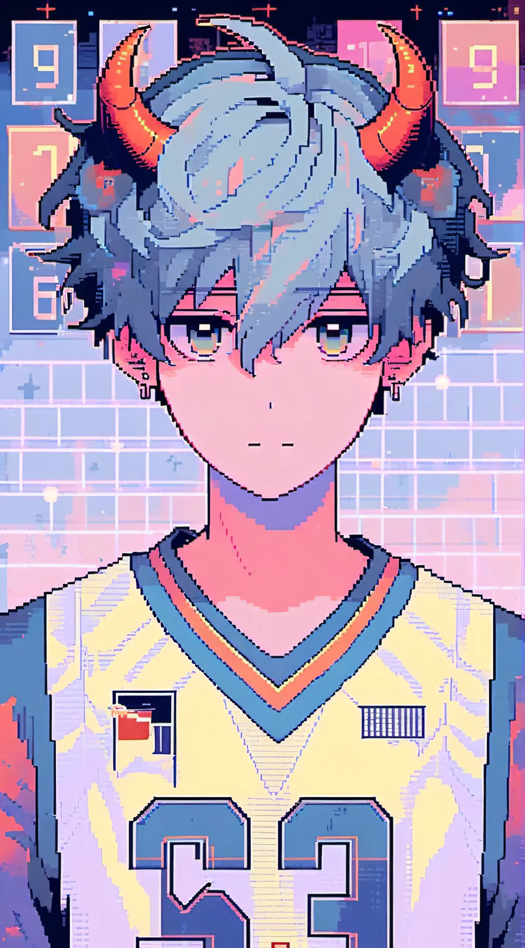 ai character: kagyamam as demon background