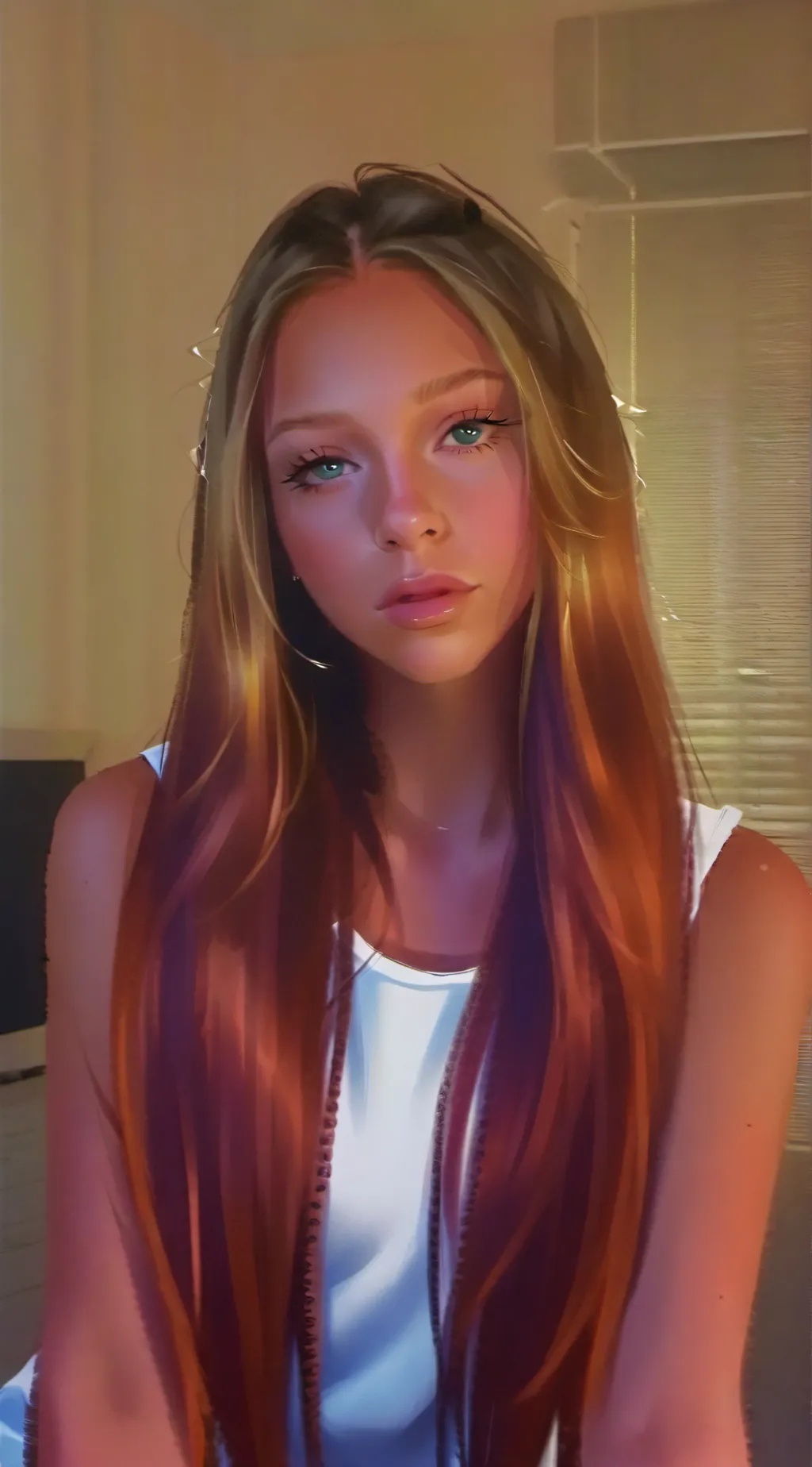 ai character: violet background