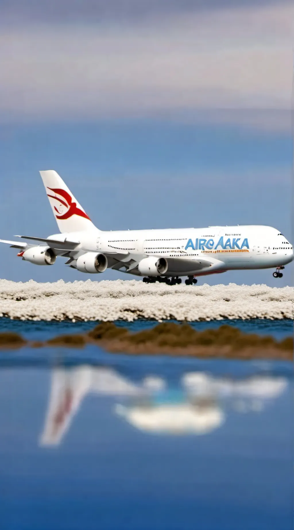 ai character: airbus a380 background