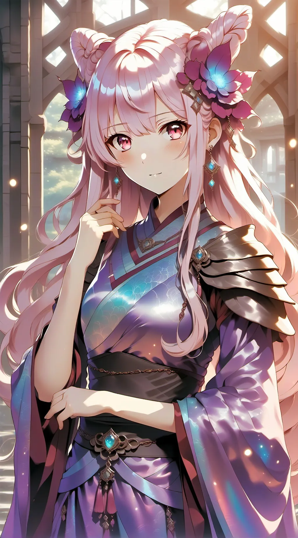 ai character: scarlet background