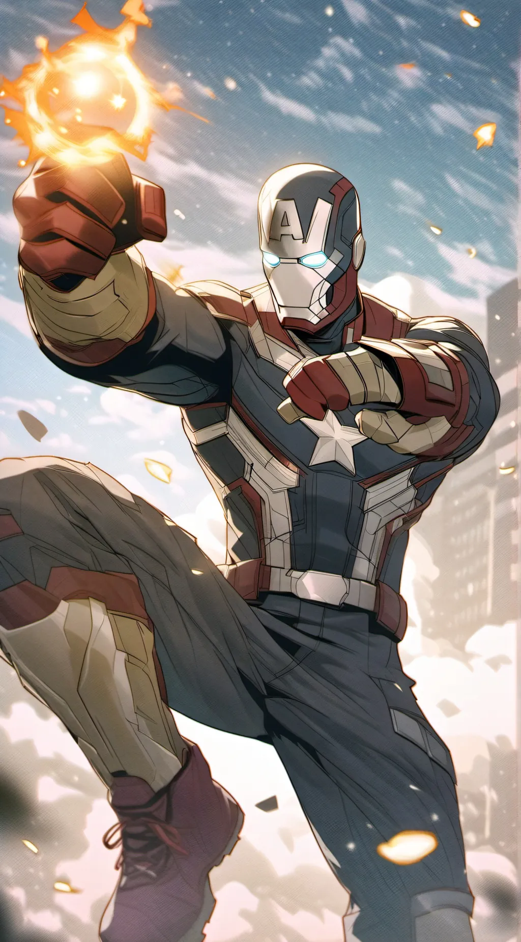 ai character: Avengers 3 background