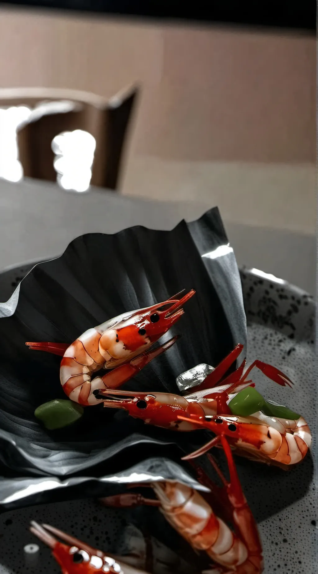 ai character: shrimpo background