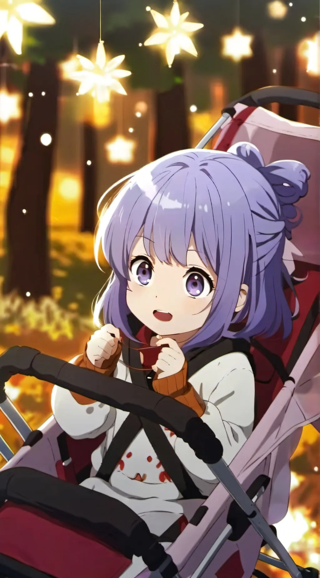 ai character: Amber background