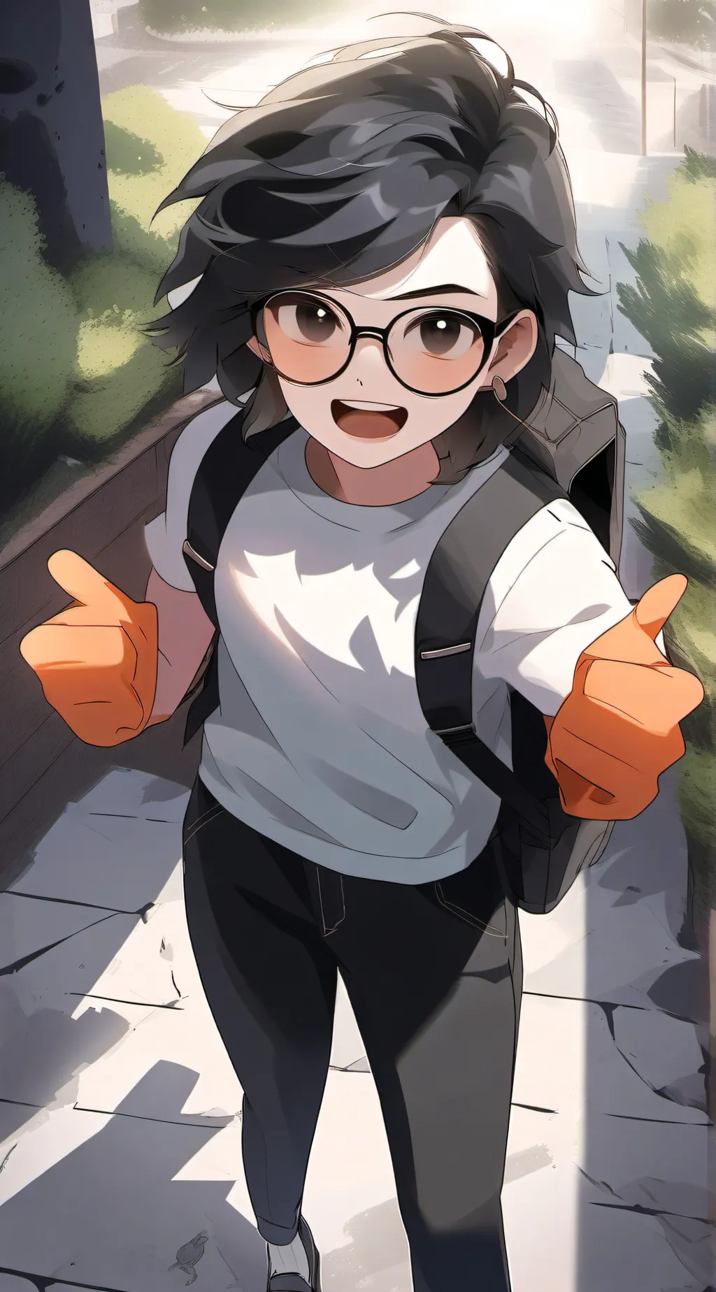 ai character: super power school background