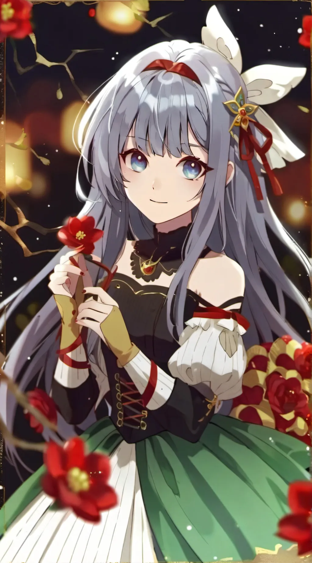 ai character: Rosy background