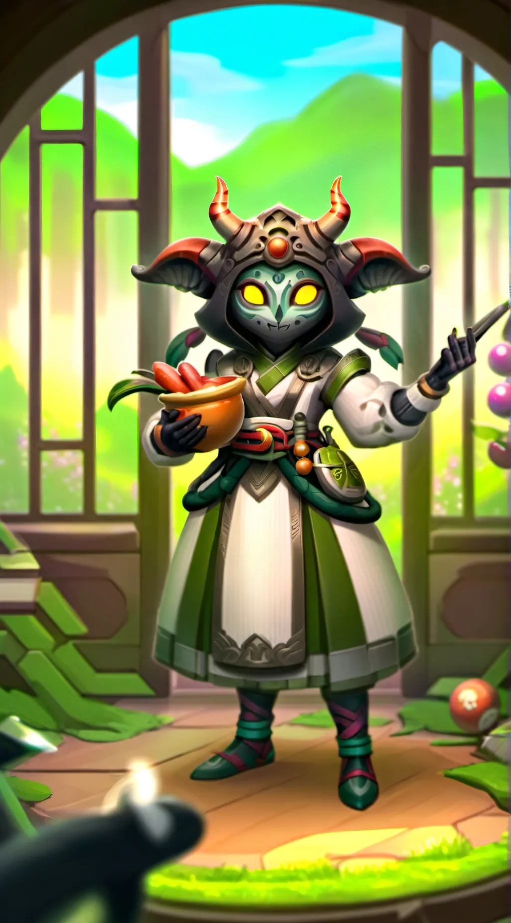 ai character: Nightangle background