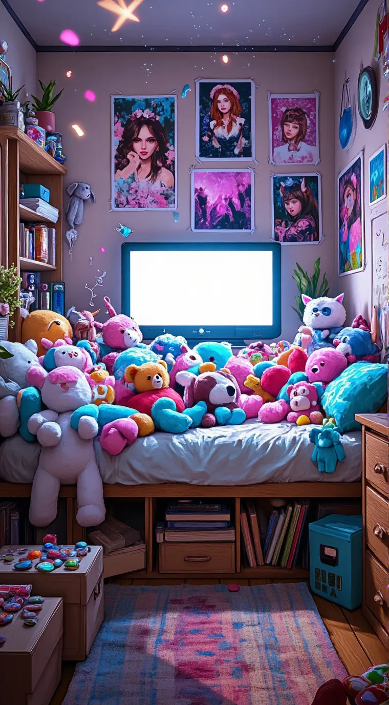 ai character: SKELL X RUBY 💀 x 📺 background