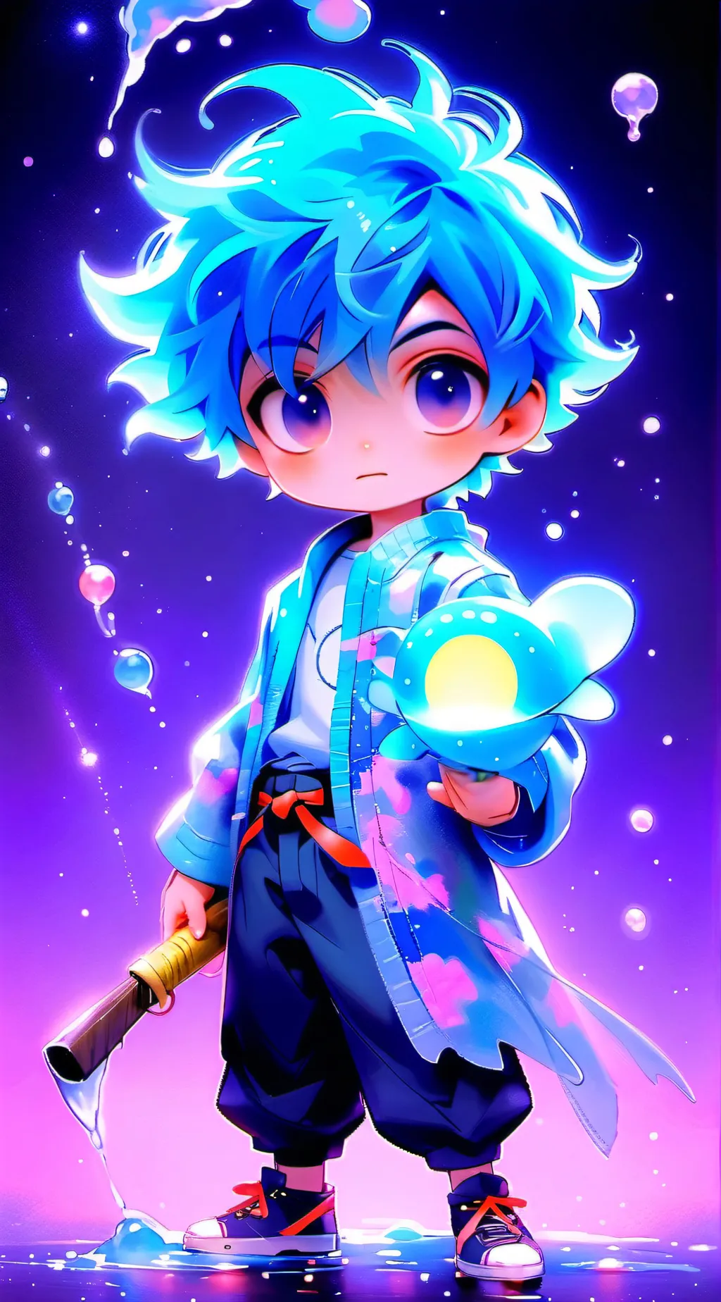 ai character: mini game kid background