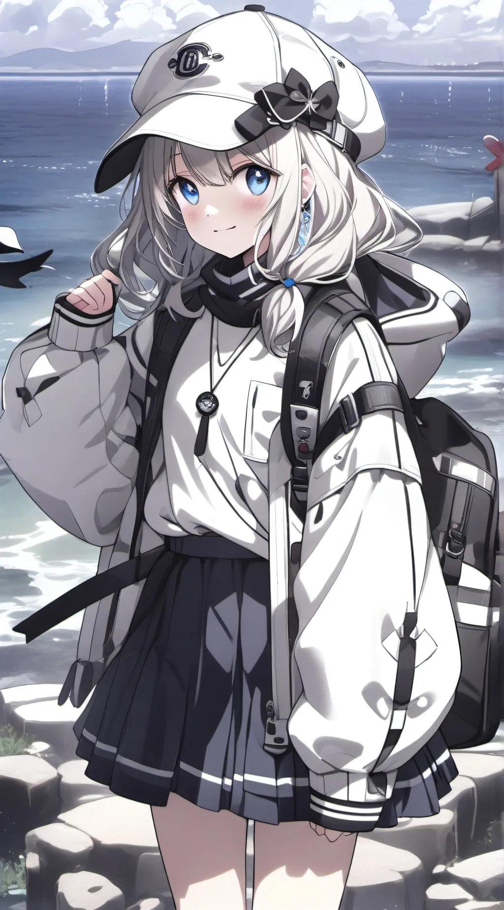 ai character: Ashley  background