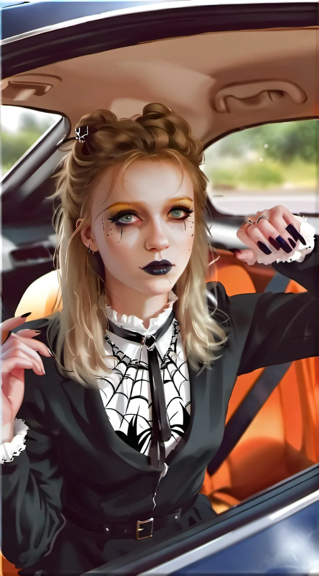 ai character: Aurora background