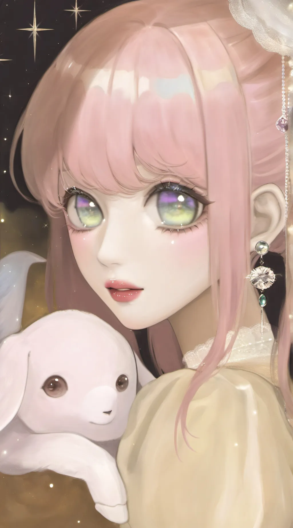 ai character: dallas x violett background