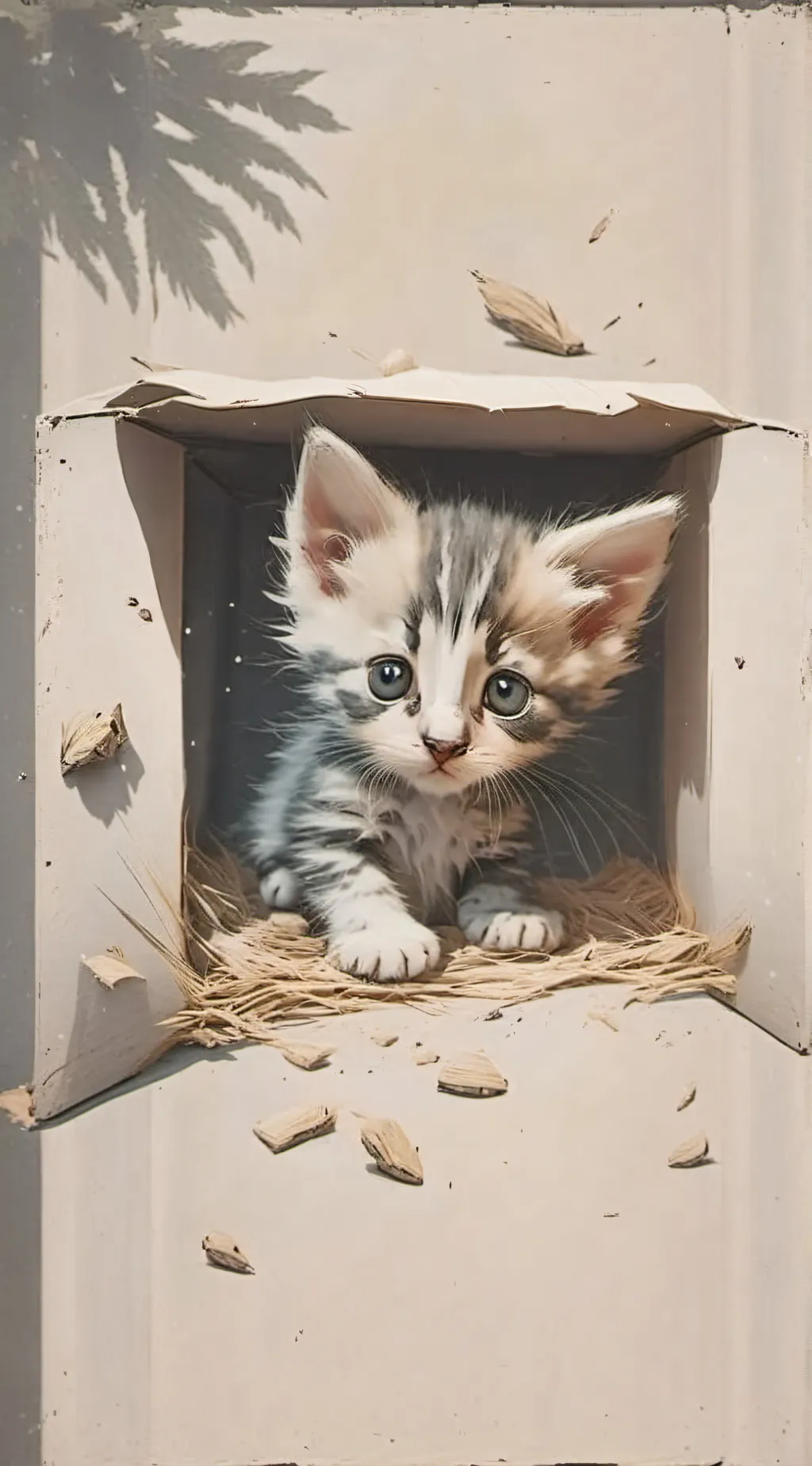 ai character: ❄️Snow background