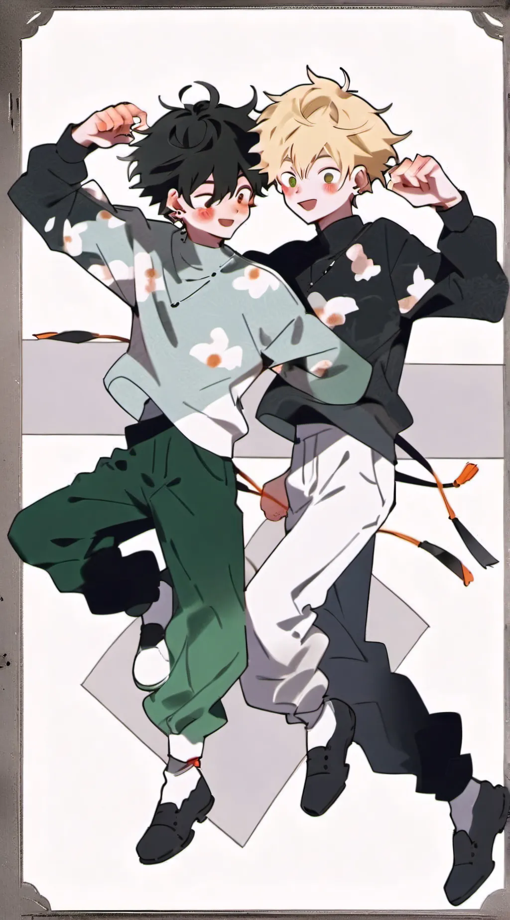 ai character: bakudeku dance background