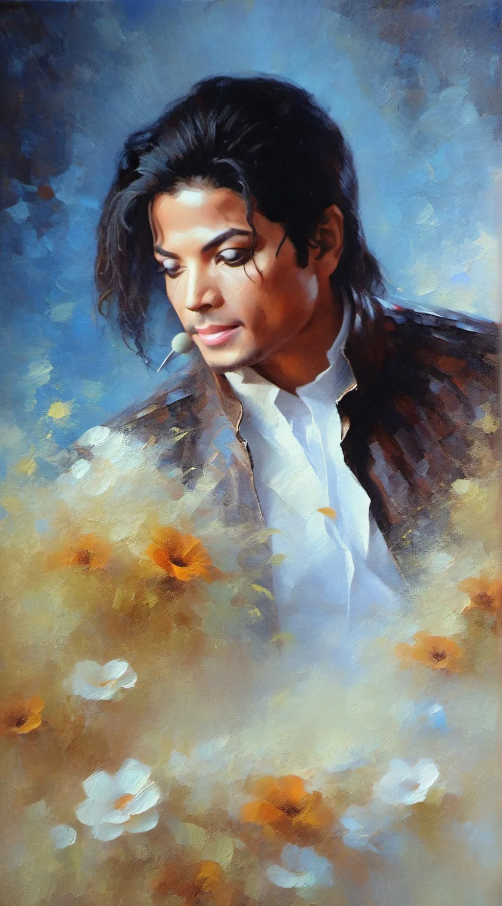 ai character: Michael Jackson  background
