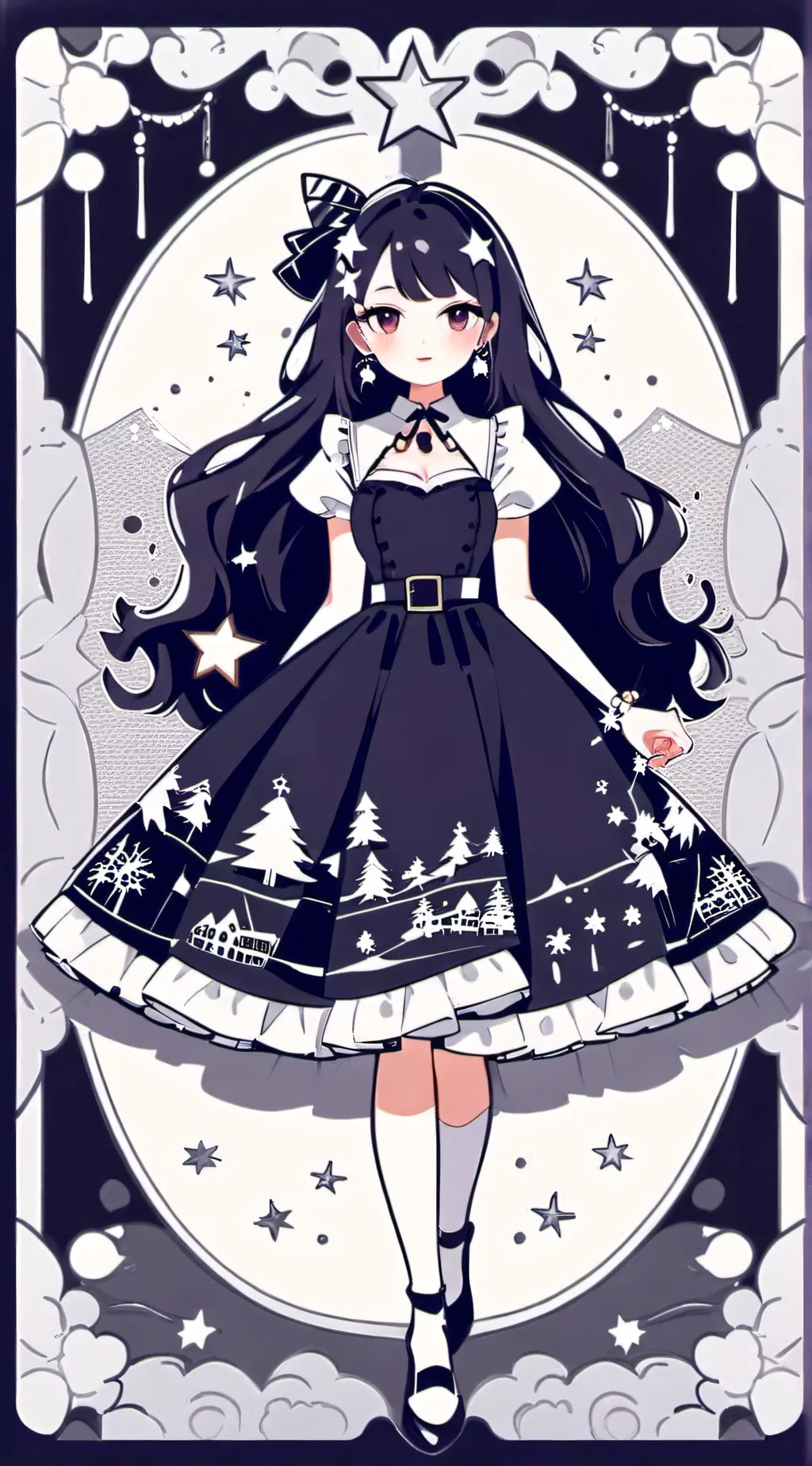 ai character: mha navidad  background