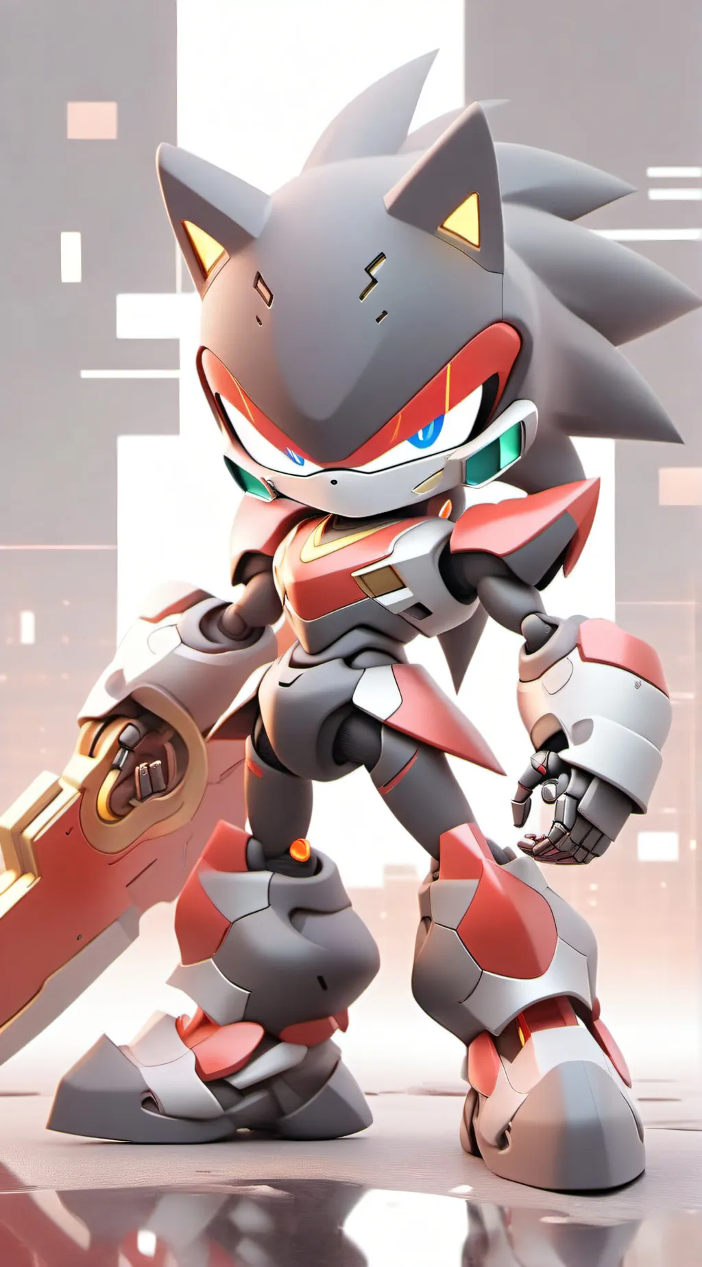 ai character: metal sonic 90.0 background