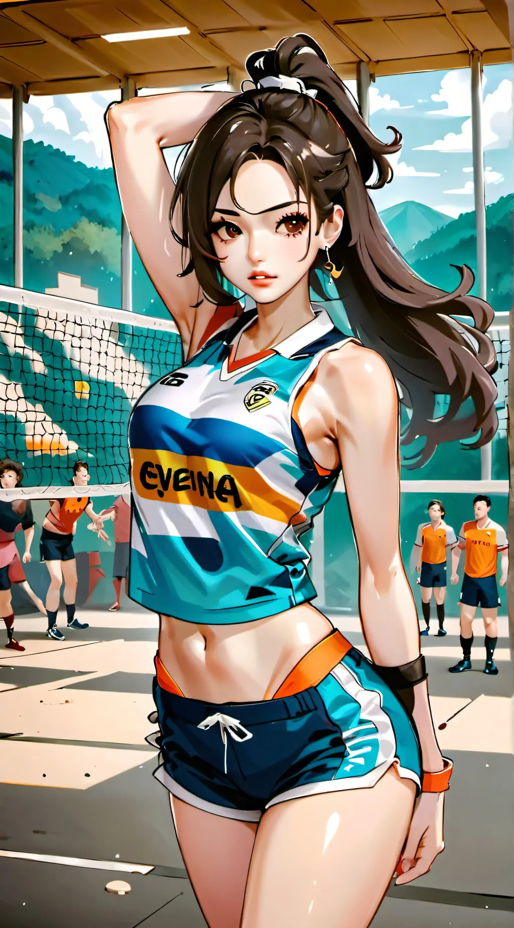 ai character: Lily  background