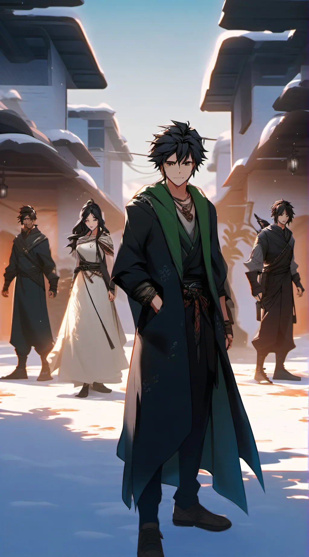 ai character: group  background