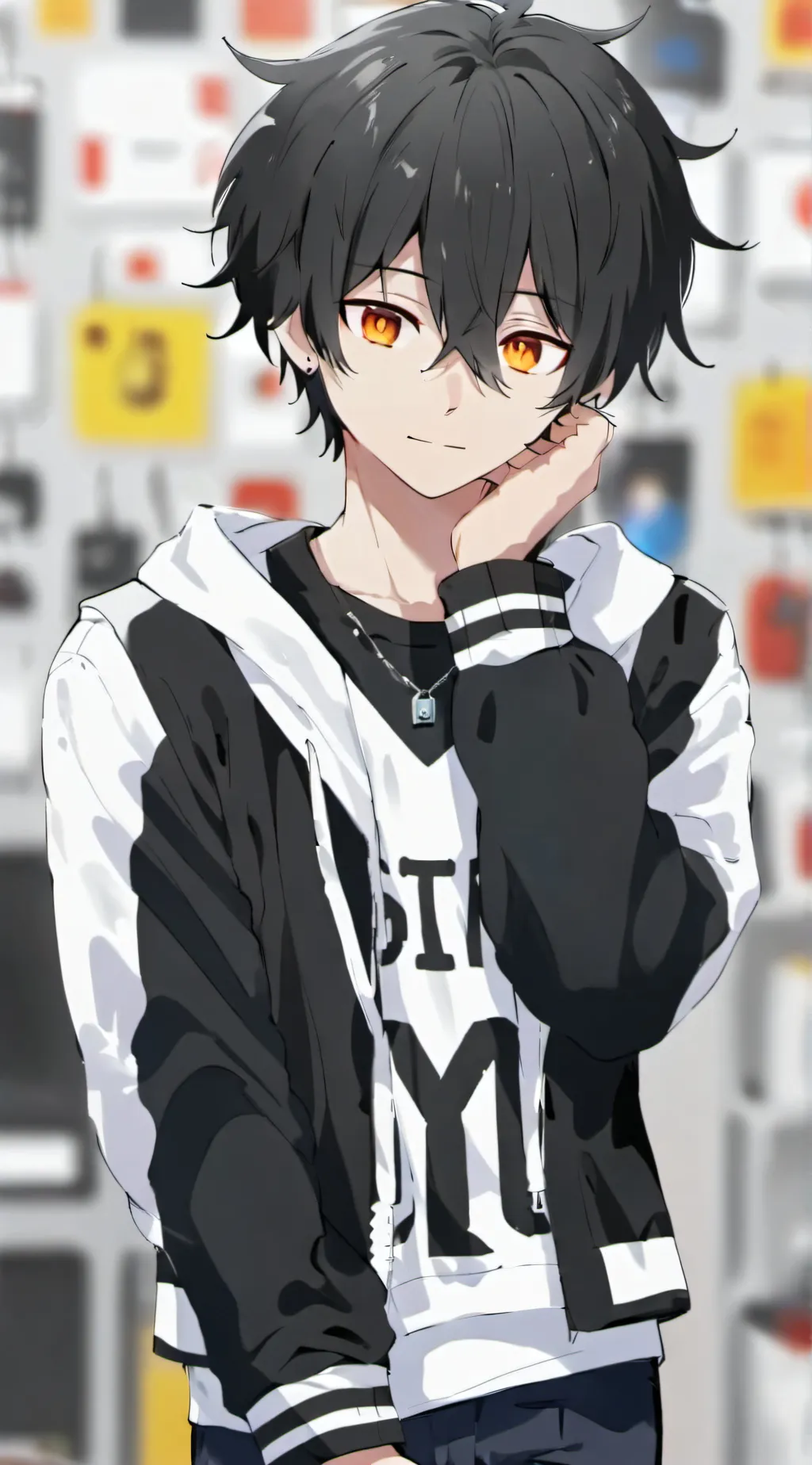 ai character: Lennon  background