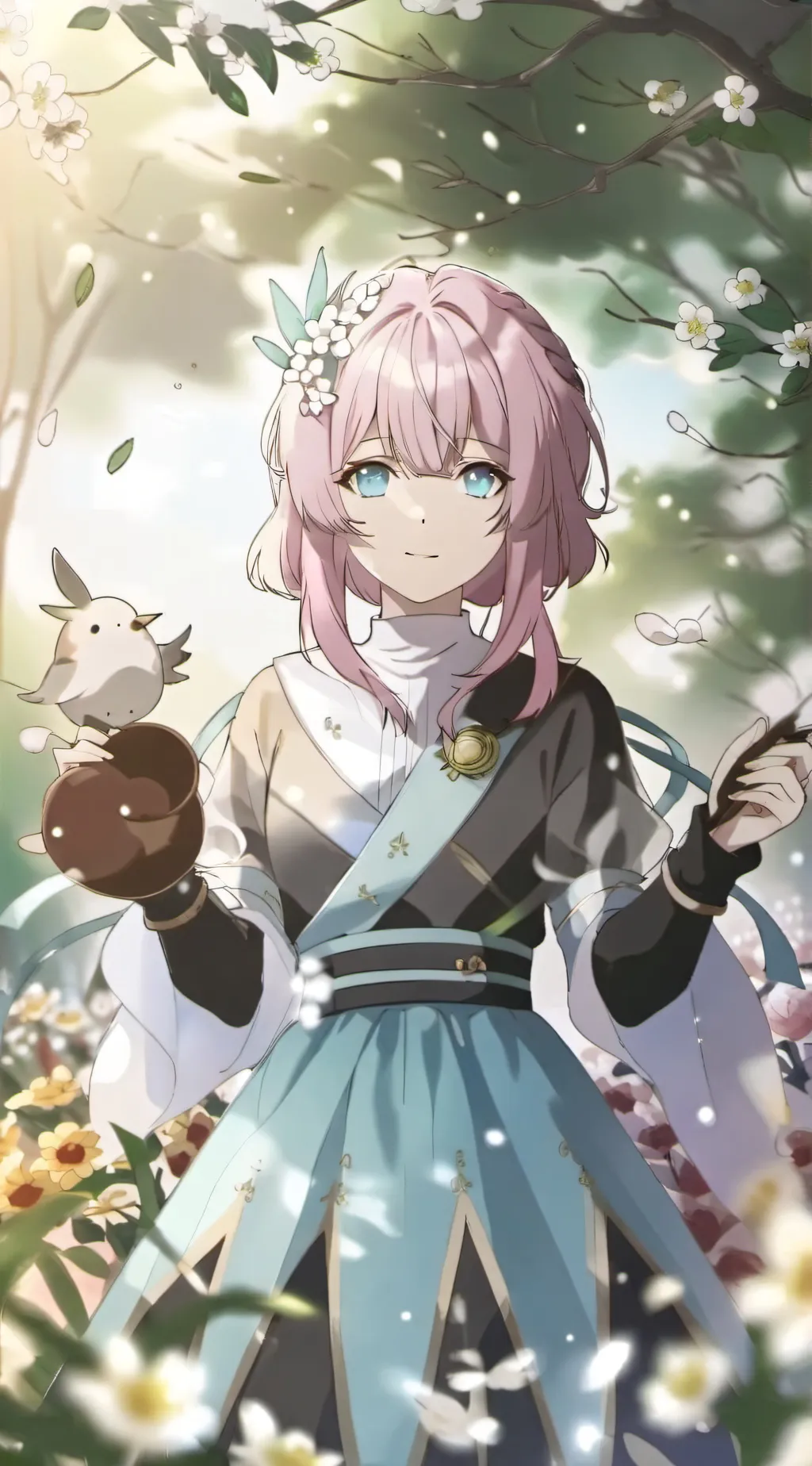 ai character: Anime Cherry background